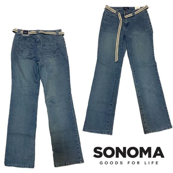 NEW Sonoma size 6 jeans with belt - Picture 1 of 15